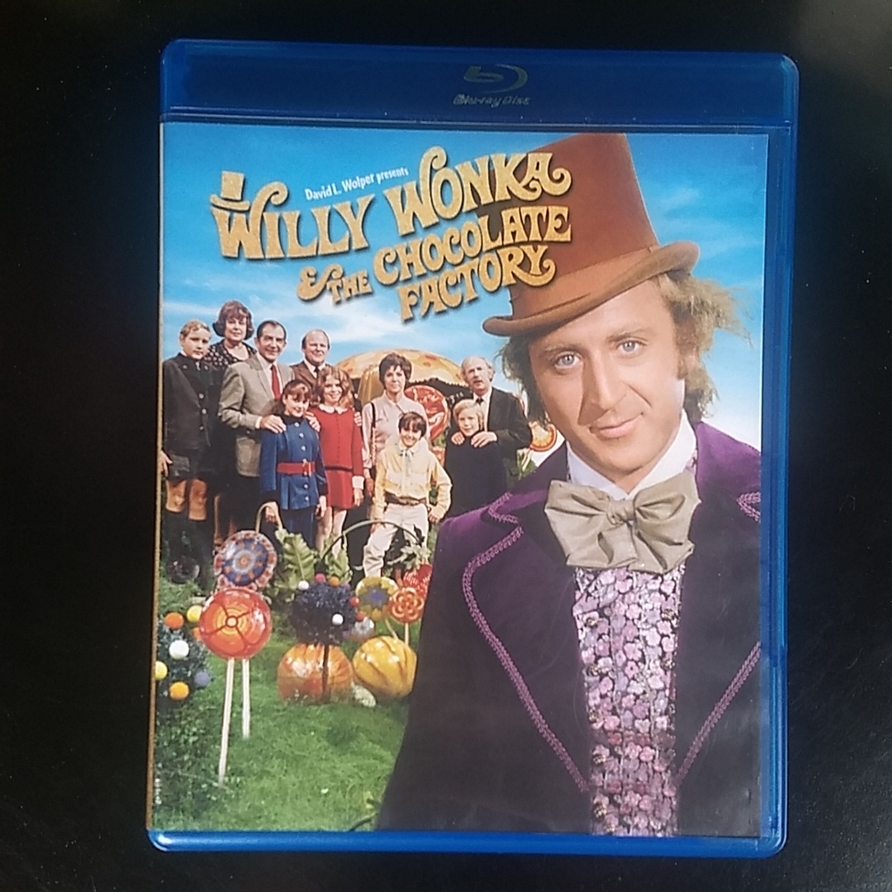 Willy Wonka and the Chocolate Factory Blu Ray, Warner Bros, Rated G